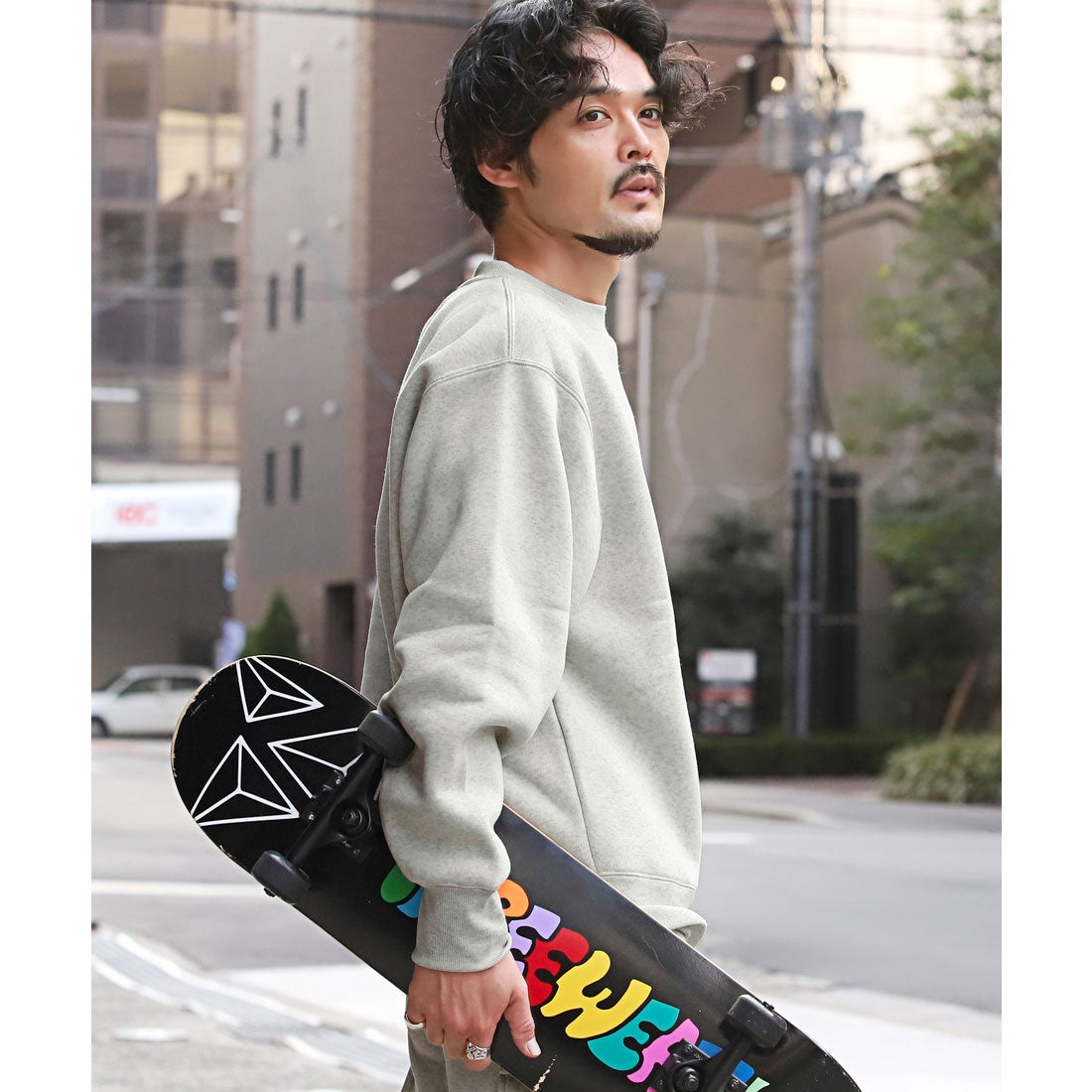 ラグスタイル LUXSTYLE ビッグシルエット裏起毛スウェット/裏起毛