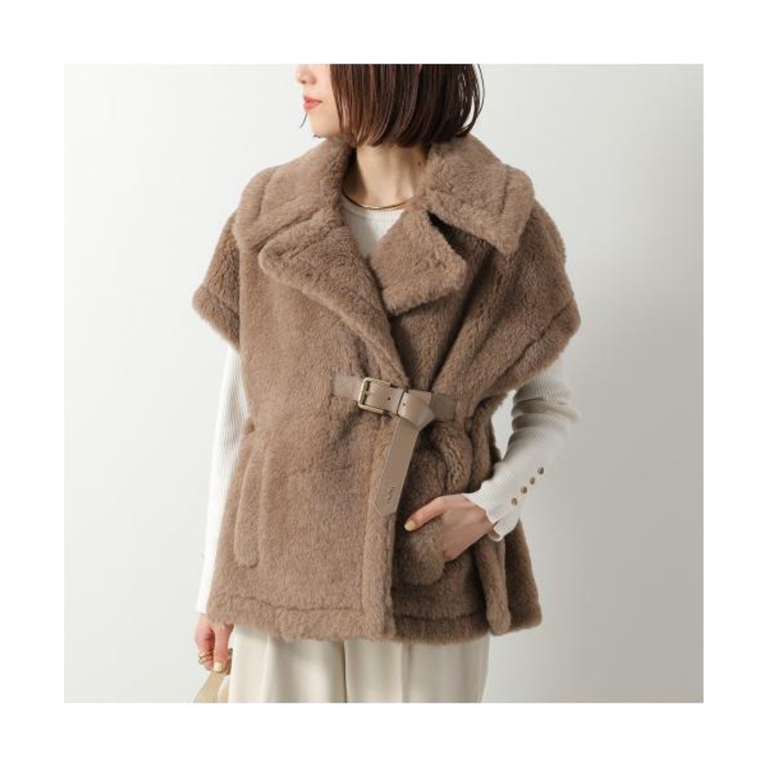 マックスマーラ Max Mara MAX MARA ケープ NEWABAVO4 ニューアバボ