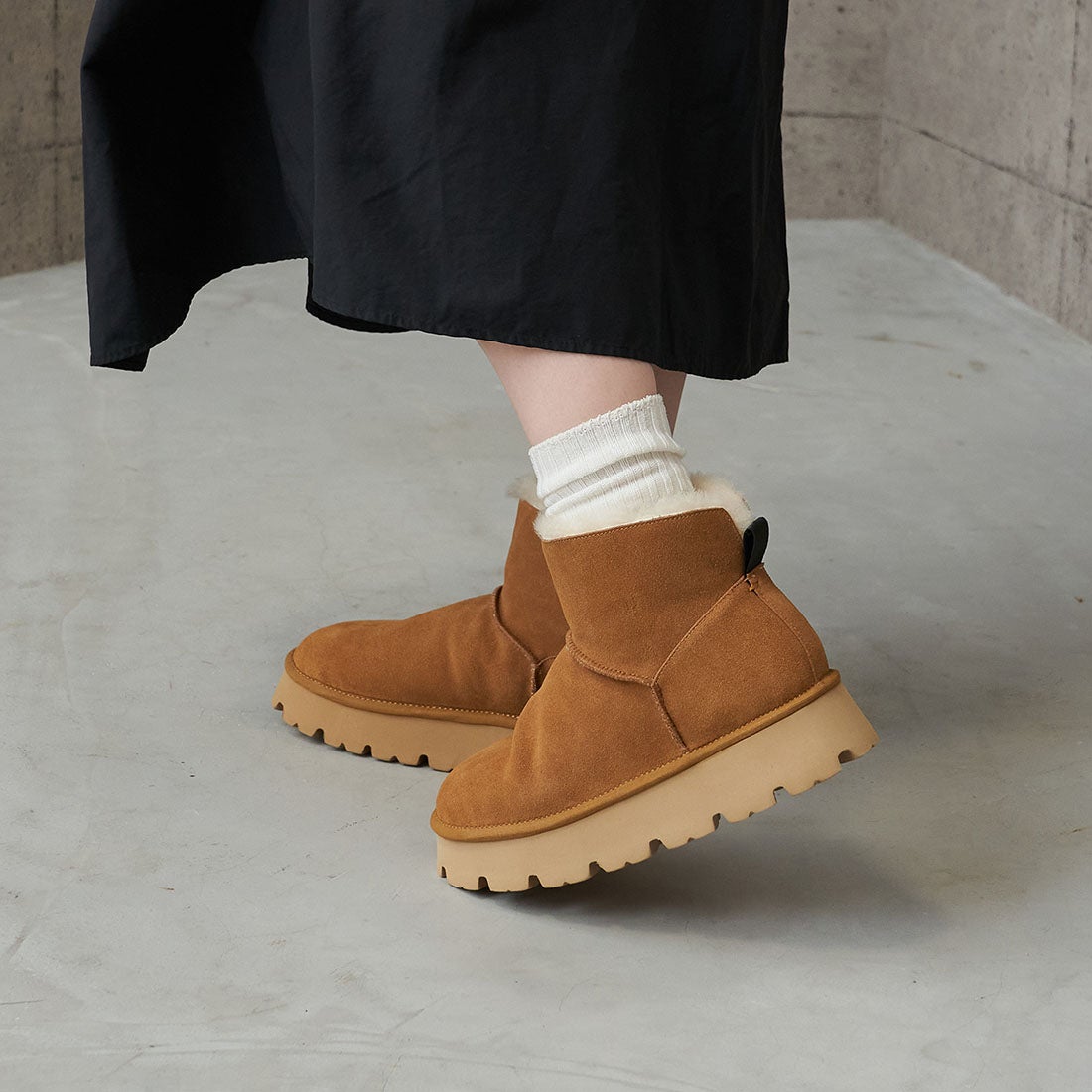 モード エ ジャコモ カリーノ MODE ET JACOMO carino 本革ムートン