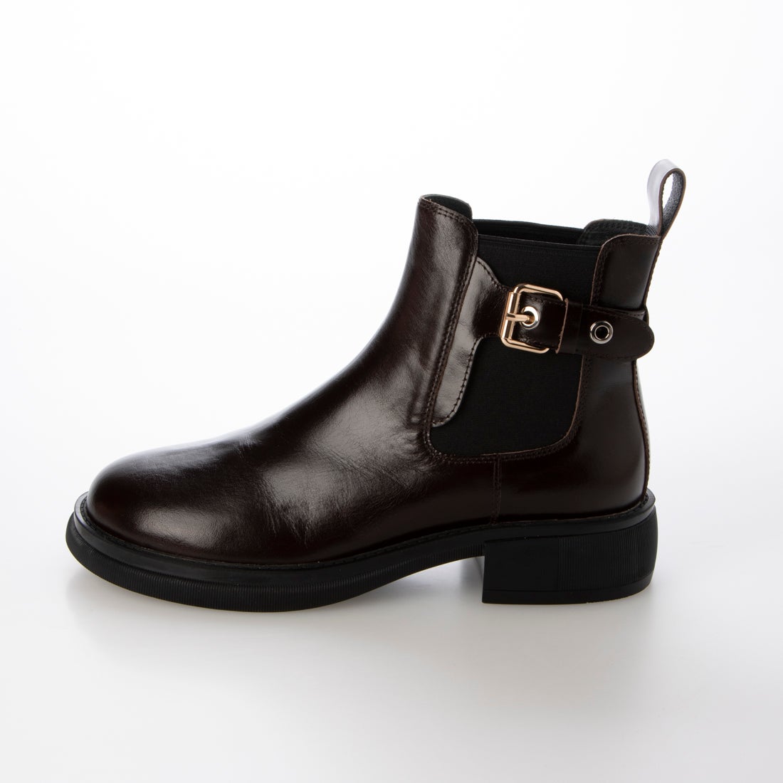 MODE ET JACOMO carino 本革サイドゴアベルテッドショートブーツ