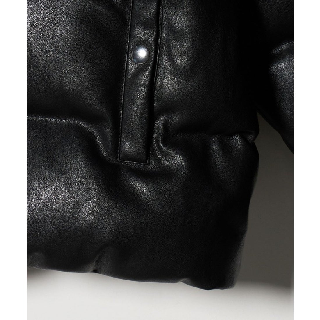 モンキータイム monkey time レザーライク ダウン ジャケット （BLACK