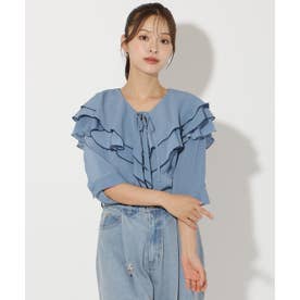 リップサービス LIP SERVICE ツイードリボンオフショルトップス