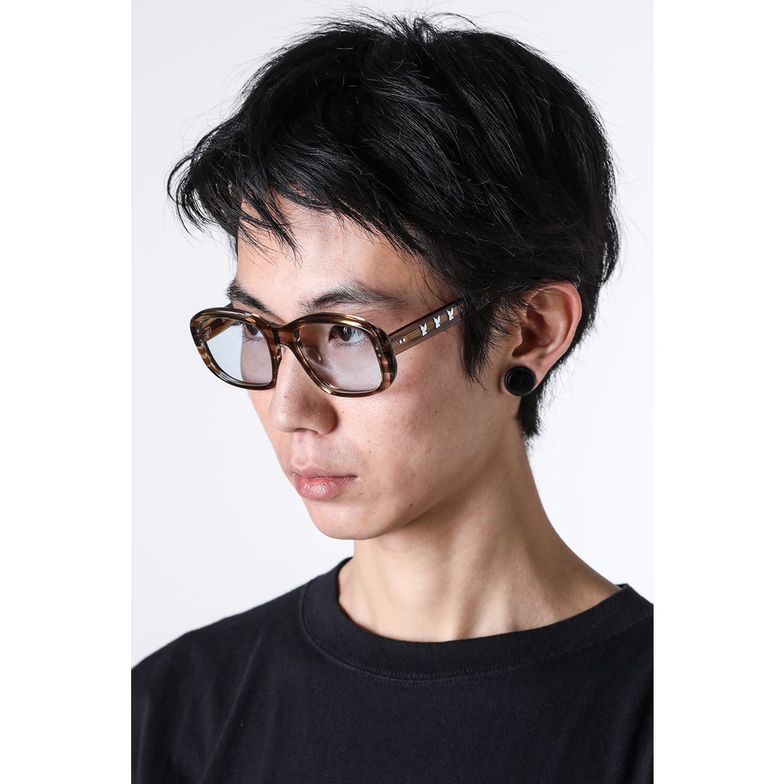 エムエーエスユー MASU MASU X BLANC Oval Shape Sunglasses （Brown