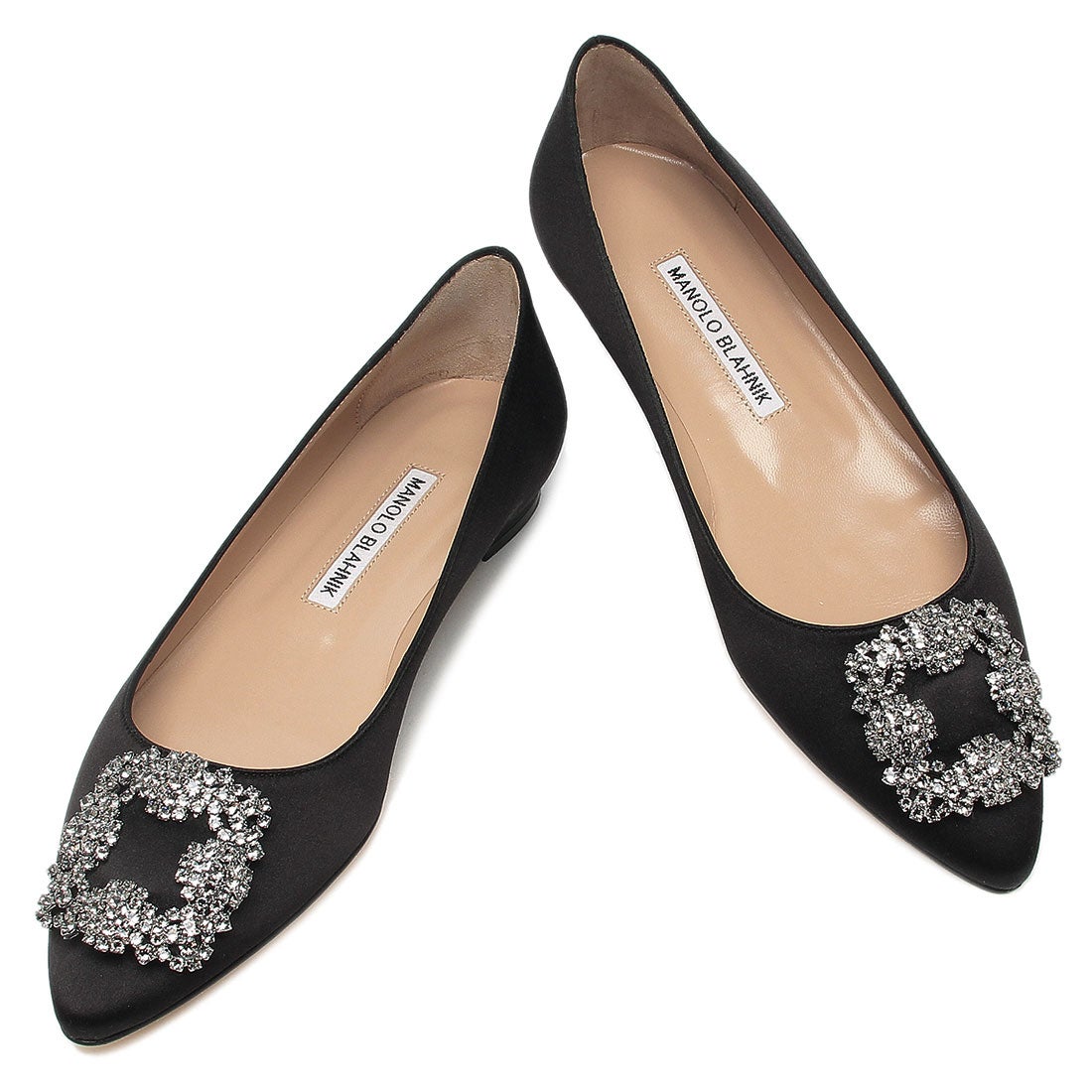マノロブラニク MANOLO BLAHNIK パンプス ハンギシ フラットシューズ