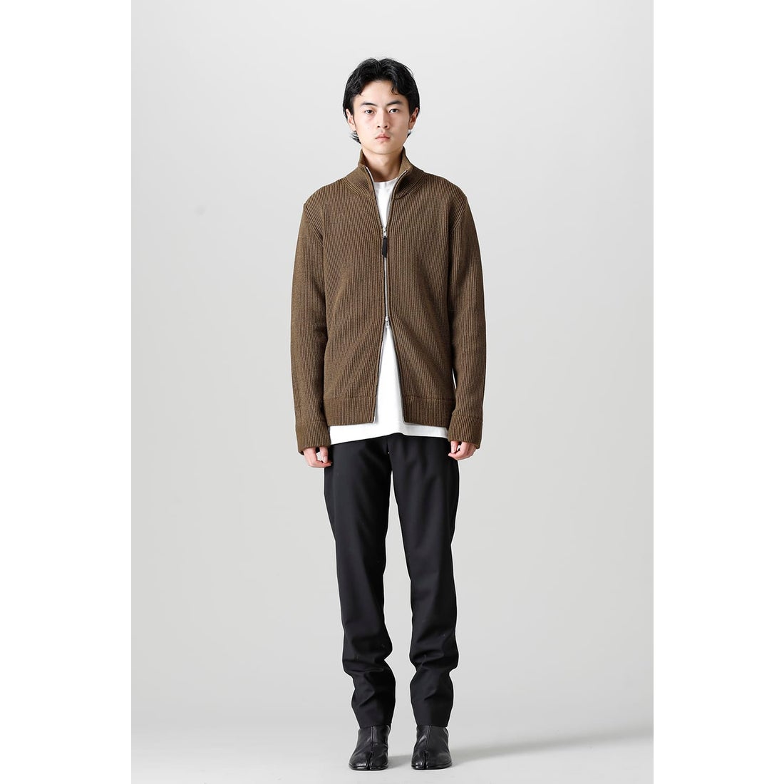 メゾン マルジェラ MAISON MARGIELA Driver's Zip Up Knit （Olive