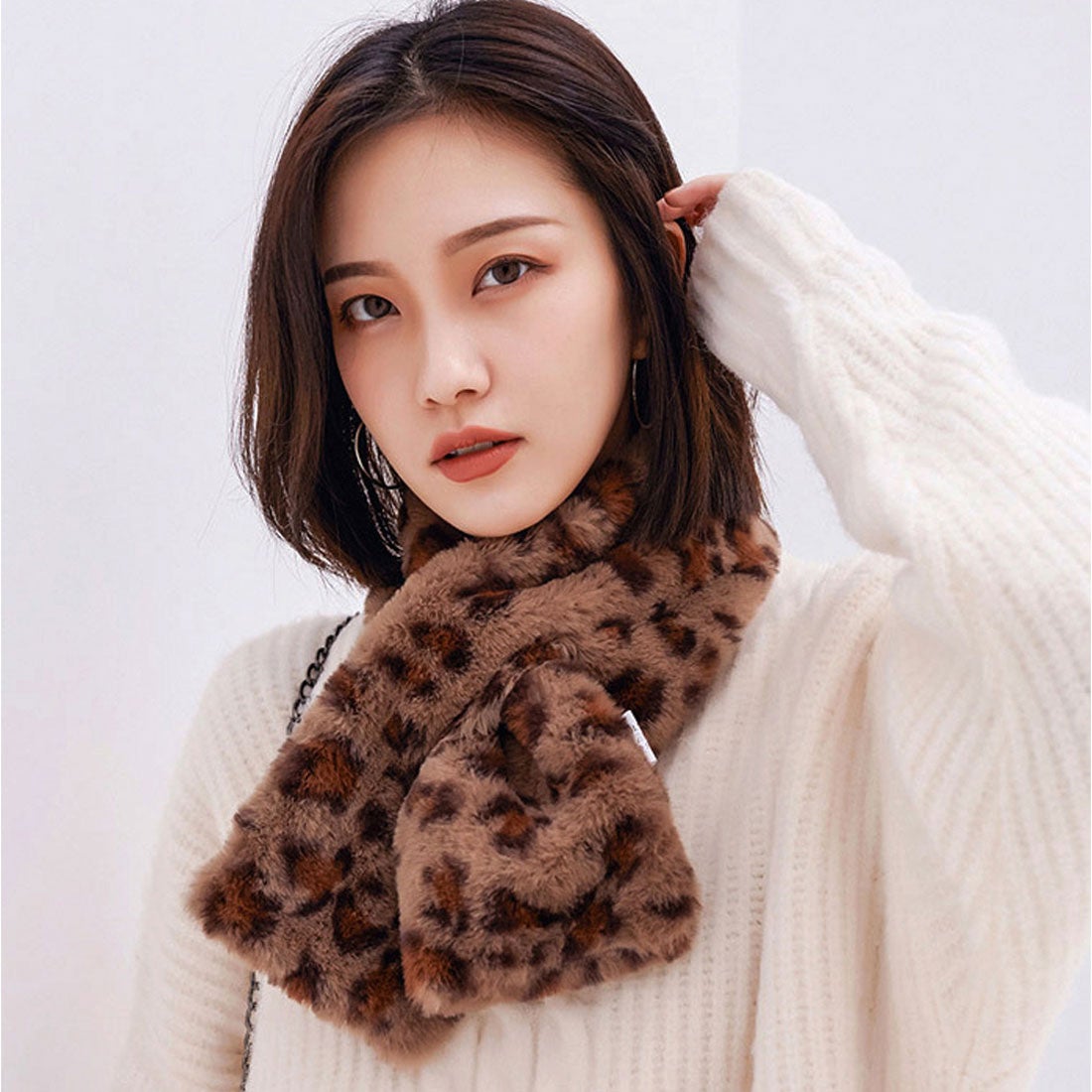 miniministore ヒョウ柄マフラー レオパードティペット -ファッション