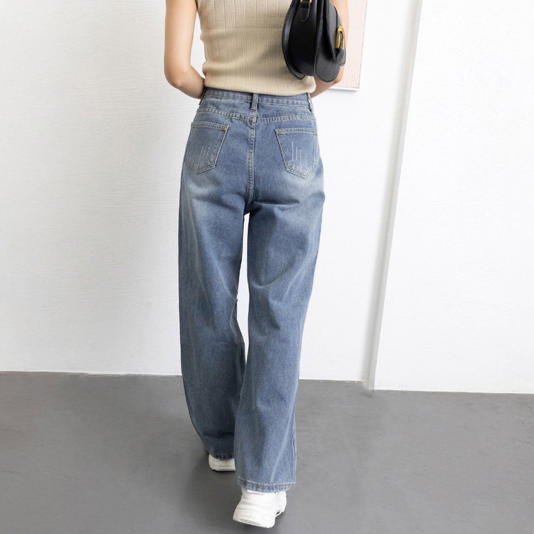 miniministore ダメージデニムレディースクラッシュデニム