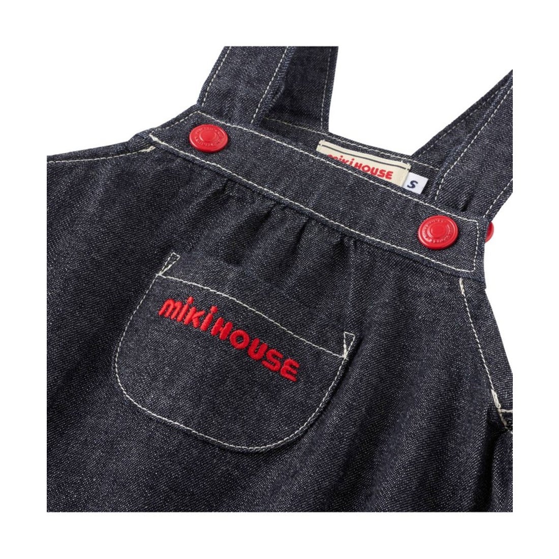 ミキハウス MIKI HOUSE 【ミキハウス】 ロンパース （紺×白