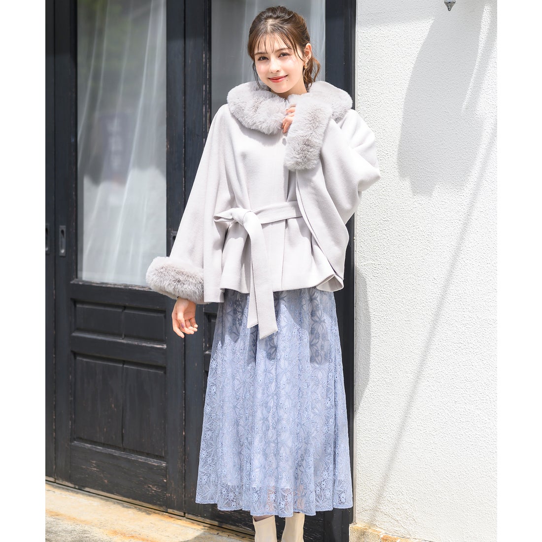 ミッシュマッシュ MISCH MASCH □2024秋冬新作□ポンチョコート