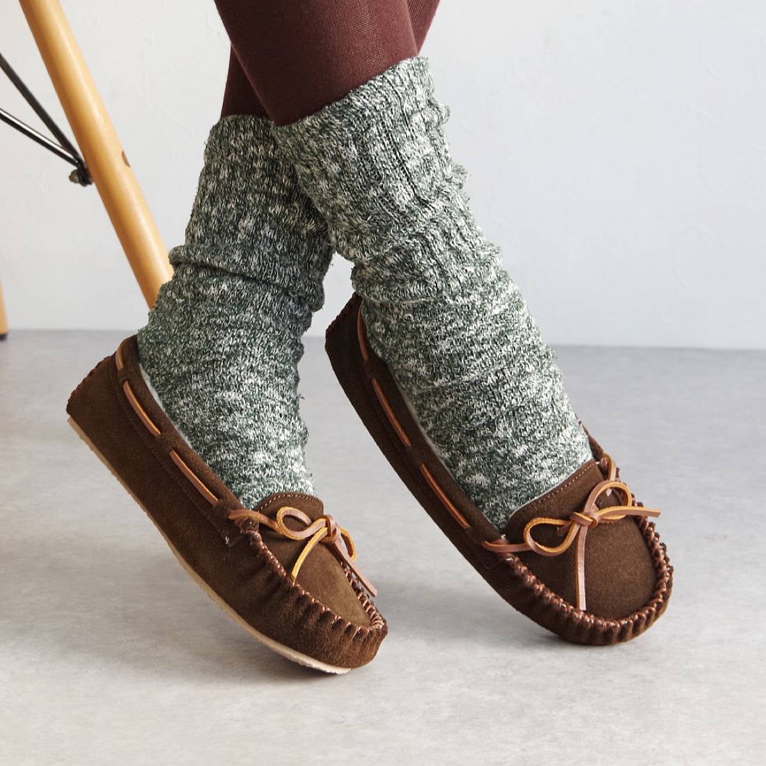 ミネトンカ MINNETONKA ファーモカシン cally-4012-cho （CHOCOLATE