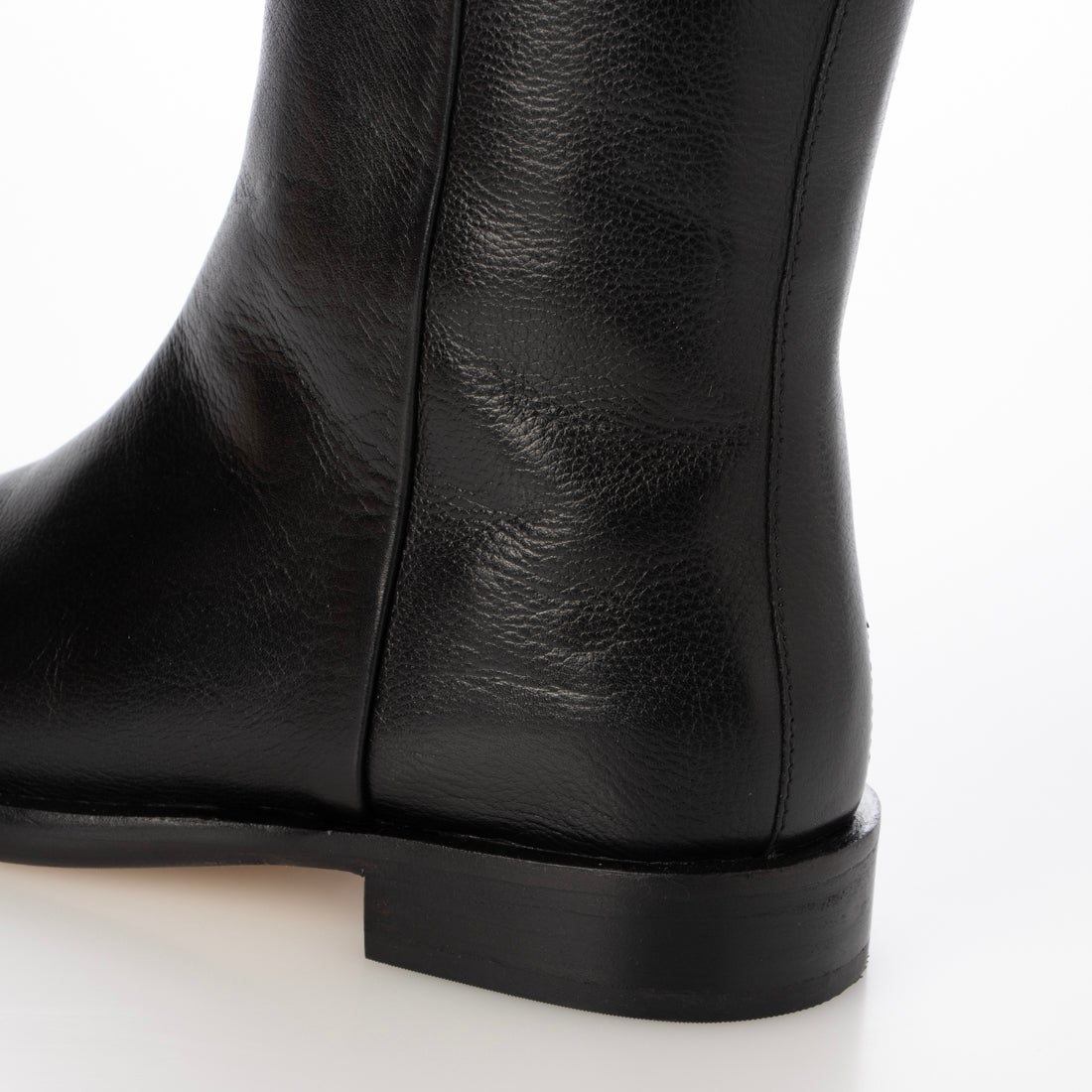 ジェイヴィエーエム JVAM ラウンドトウレザーロングブーツ （ブラック