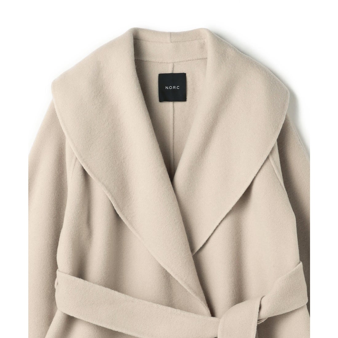 ノーク N.O.R.C ウールメルトンミドルリバーコート （ブラック