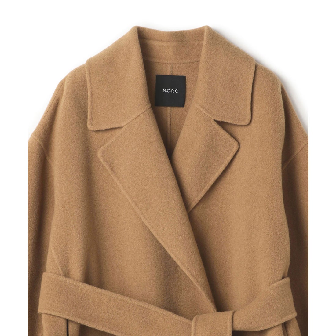 ノーク N.O.R.C ウールメルトンロングリバーコート （キャメル