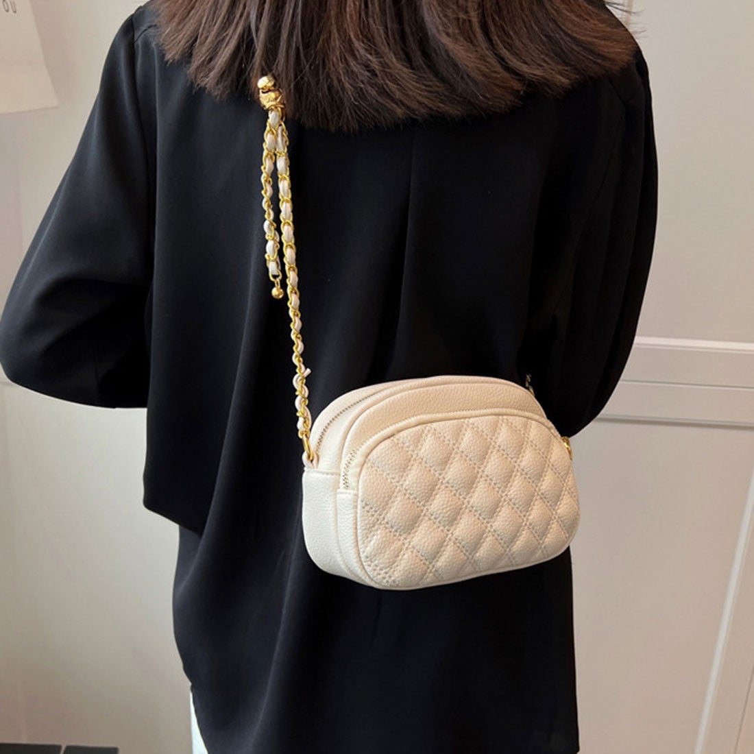 ノンヘッジ non-hedge キルティングチェーンミニショルダーバッグ