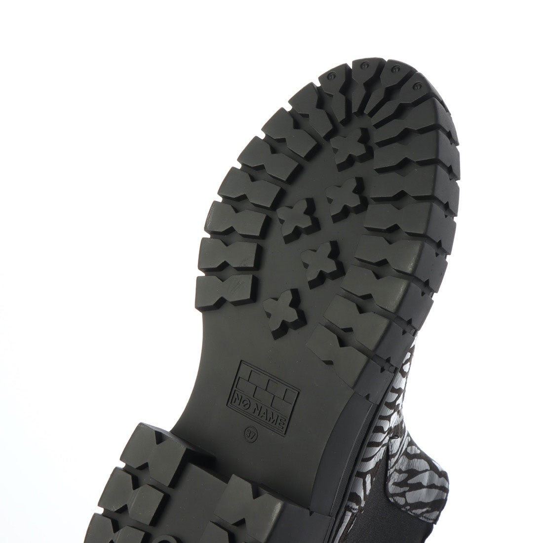 ノーネーム NO NAME KROSS CHELSEA ゼブラ柄厚底サイドゴアブーツ