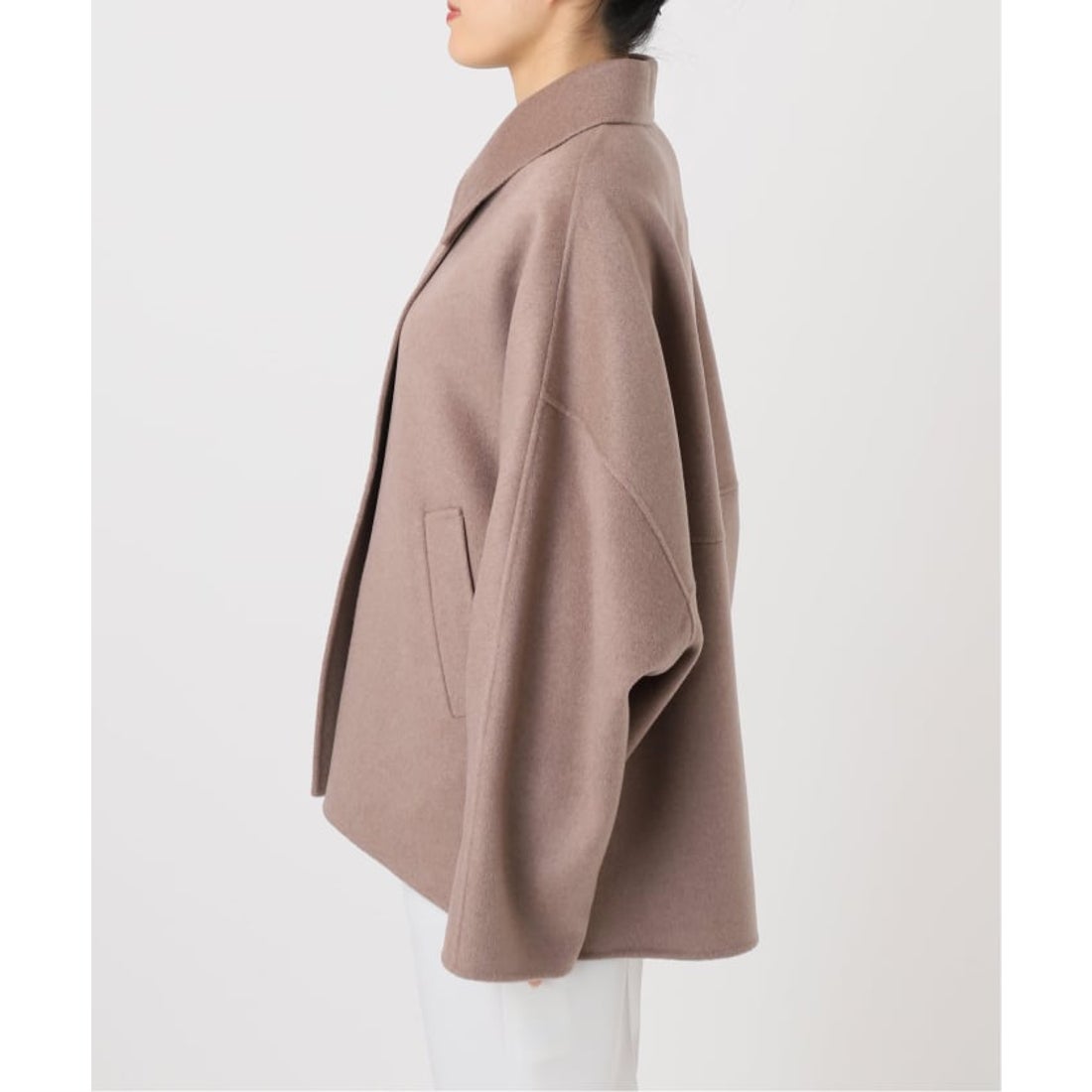 ノーブル NOBLE Super160s リバードルマンショートコート （ブラウン D