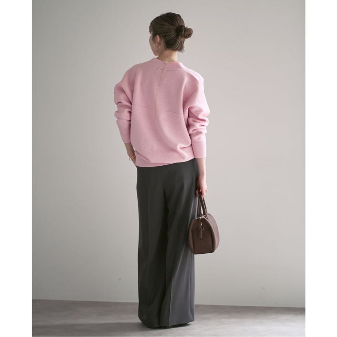 ノーブル NOBLE 《追加》Vネックドルマンカーディガン （ピンク A