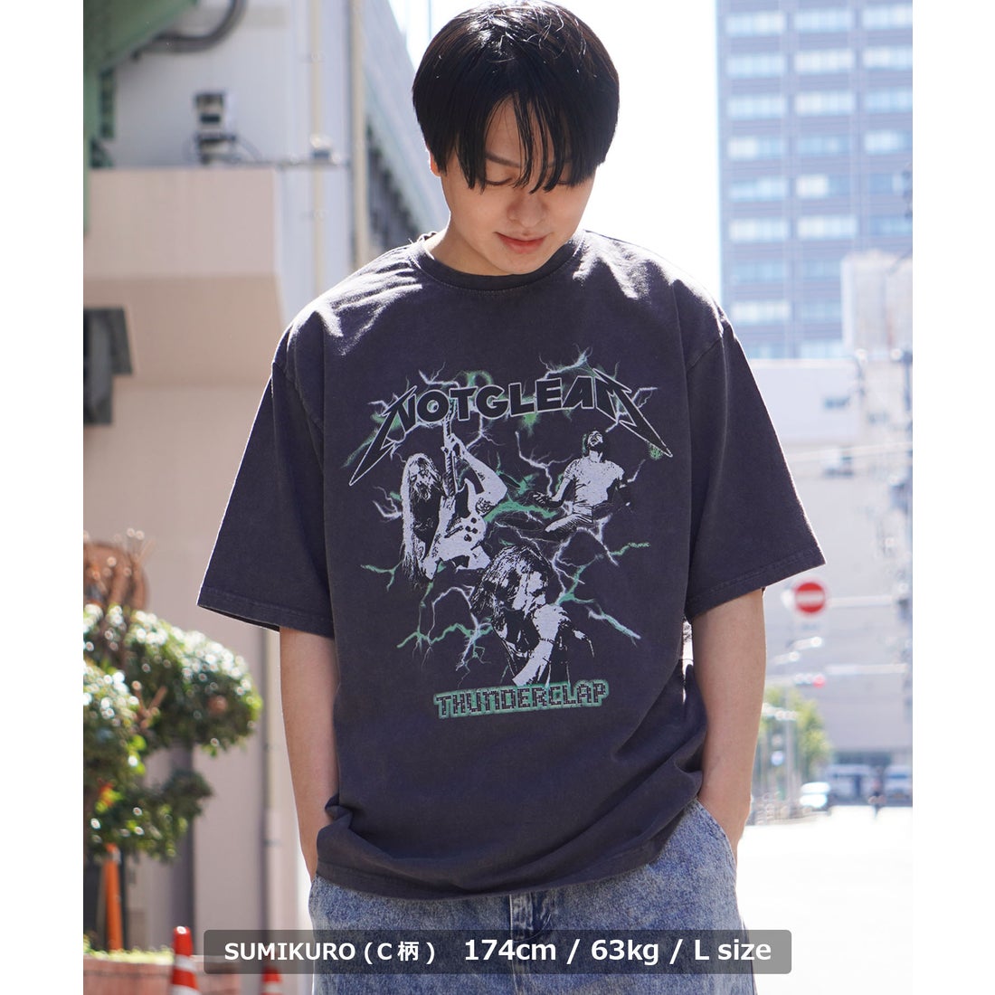 ワンフォークロージング 1111clothing バンドT メンズ ヴィンテージ風