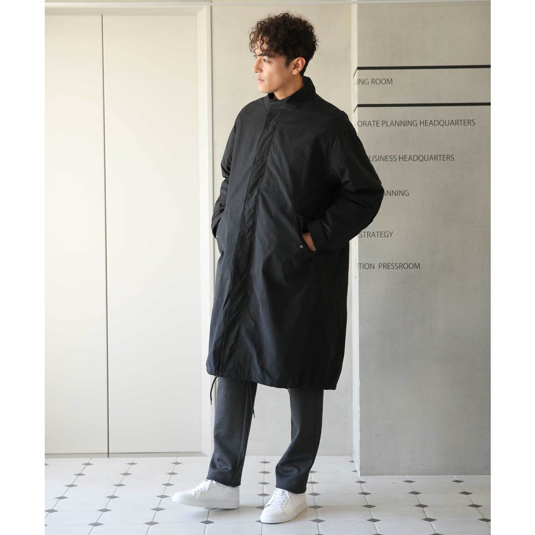 ナノ・ユニバース NANO universe WEB限定 3way モッズコート （カーキ