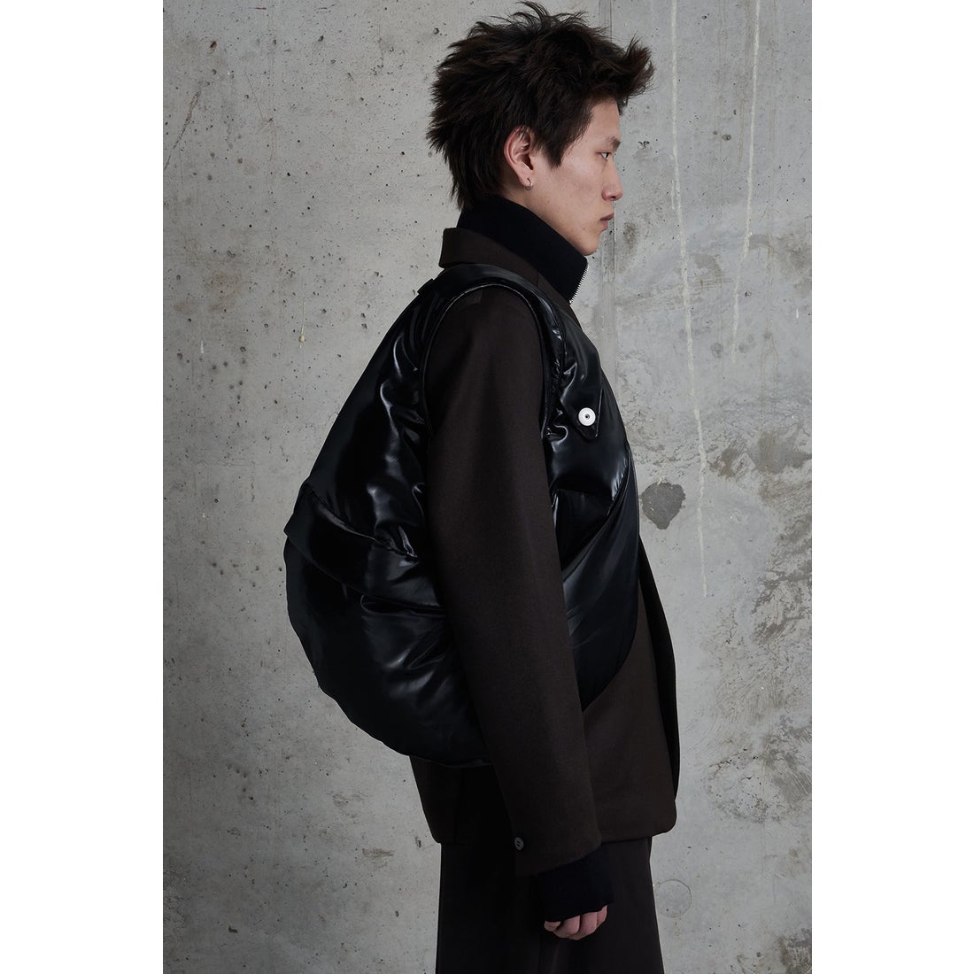 オマールアフリディ Omar Afridi Foamed Lidia Bag （Black） -FASCINATE