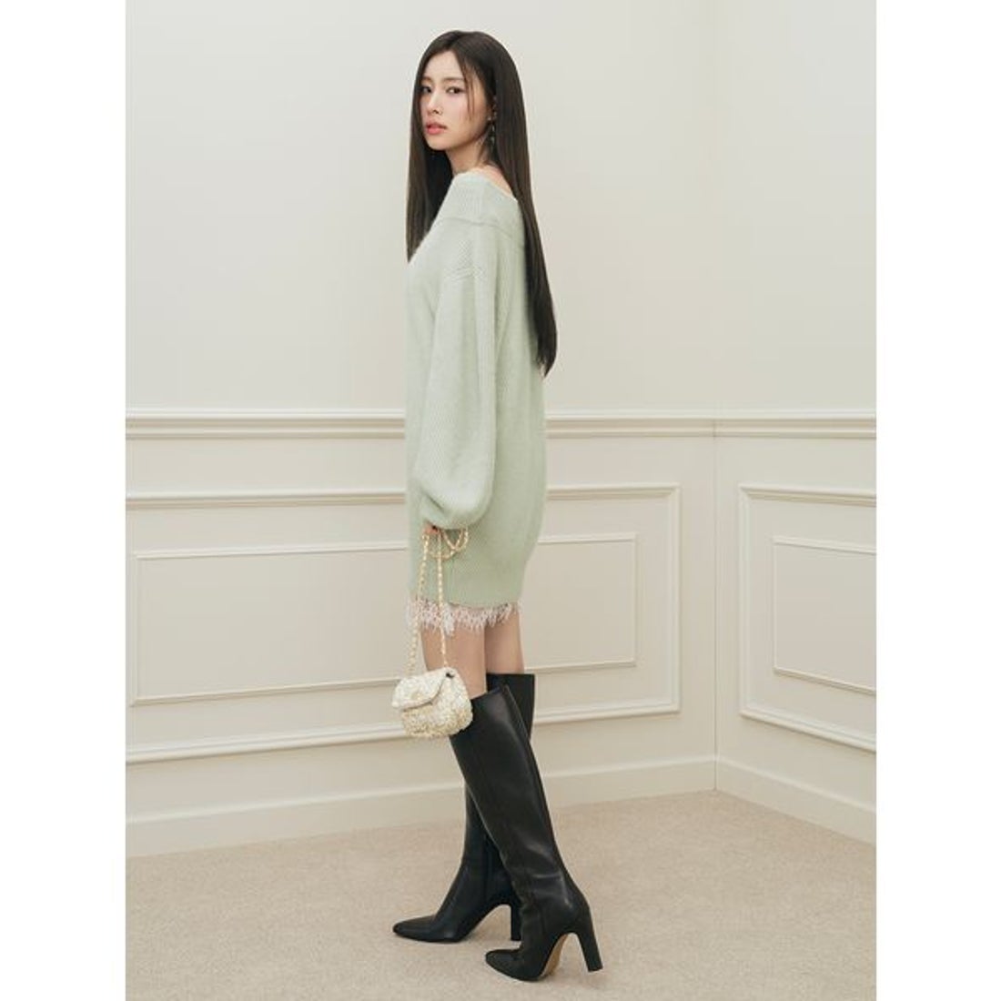 スナイデル SNIDEL ニットセットキャミミニワンピース （MNT