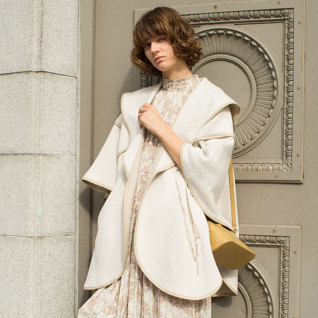 スナイデル SNIDEL リバーポンチョコート （ベージュ） -靴