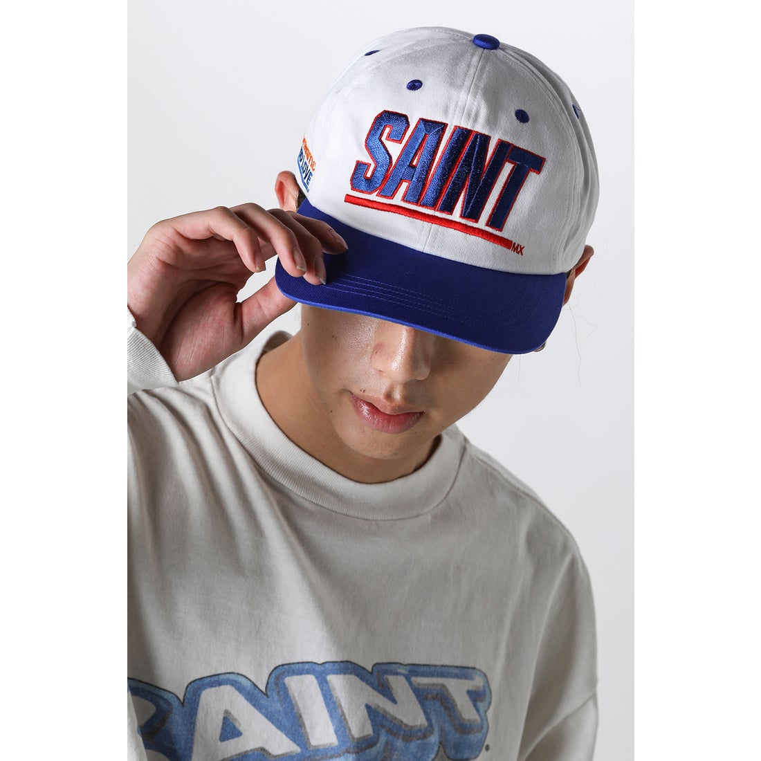 SAINT Mxxxxxx SAINT Cap White / Blue _ FASCINATE Osaka Japan