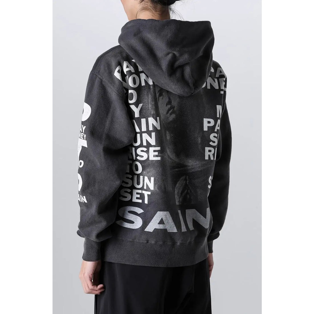 Pay money To my Pain × SAINT Mxxxxxx BRND MONEY Hoodie （Black