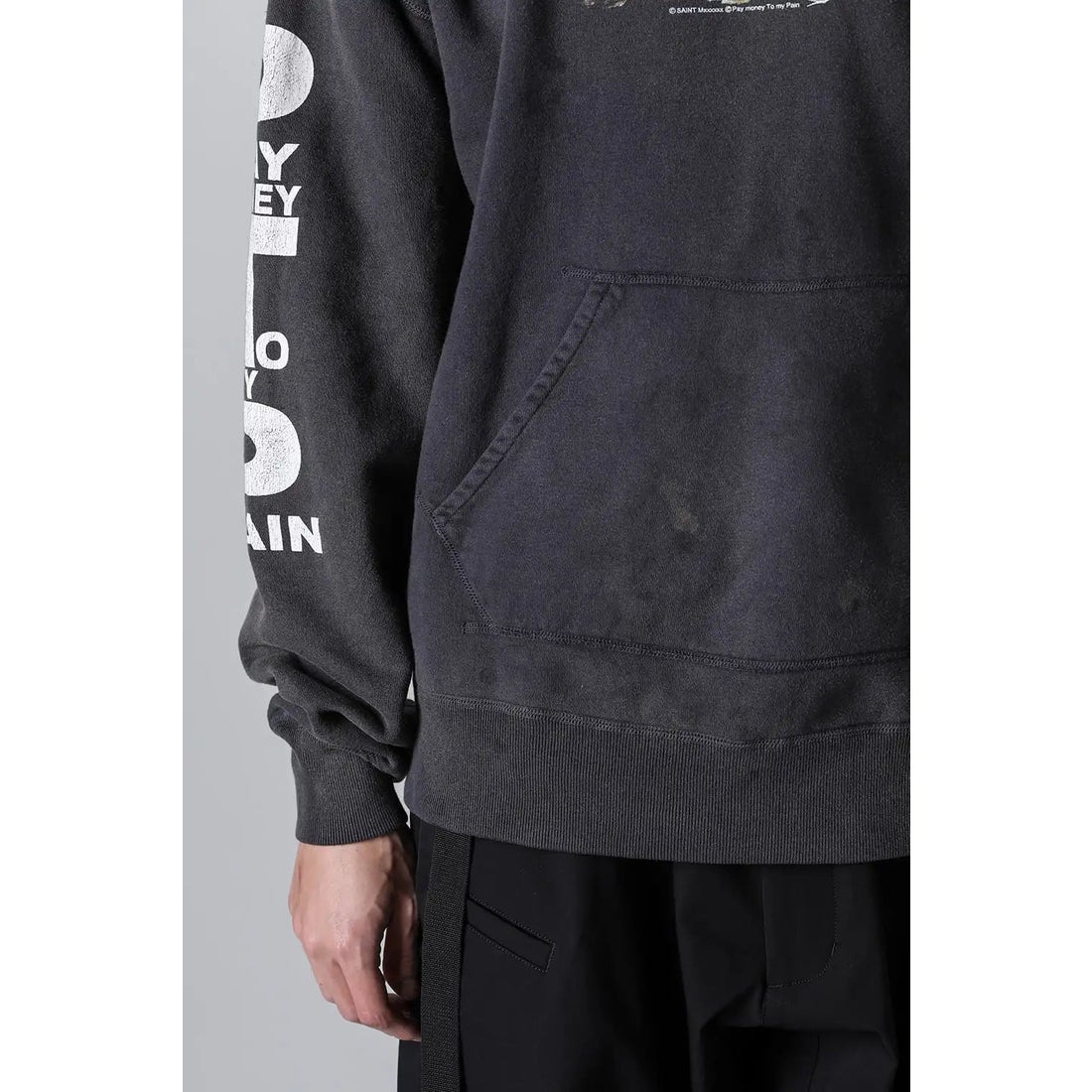 Pay money To my Pain × SAINT Mxxxxxx BRND MONEY Hoodie （Black