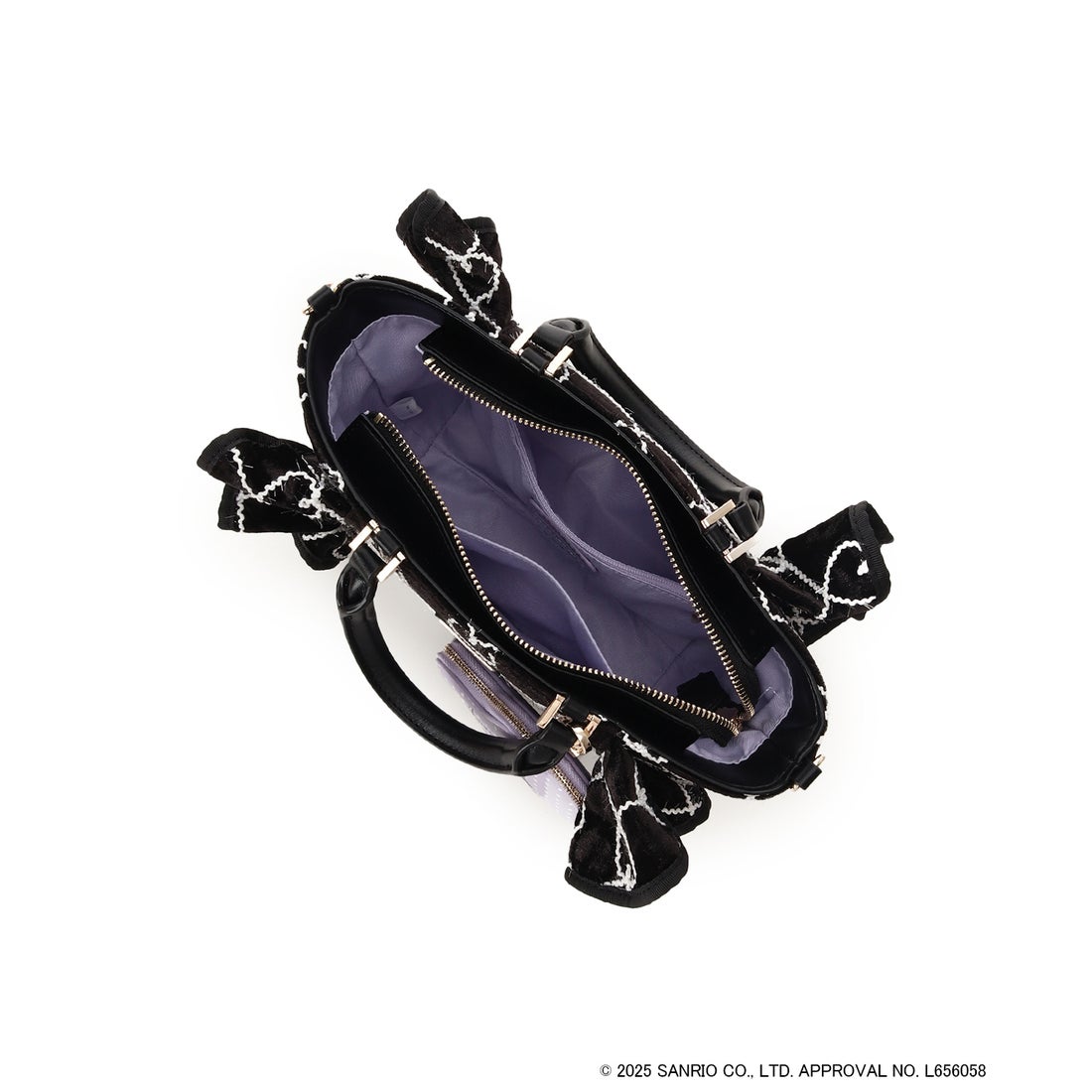 サマンサベガ SAMANTHAVEGA 「クロミコレクション」フリルハンドバッグ