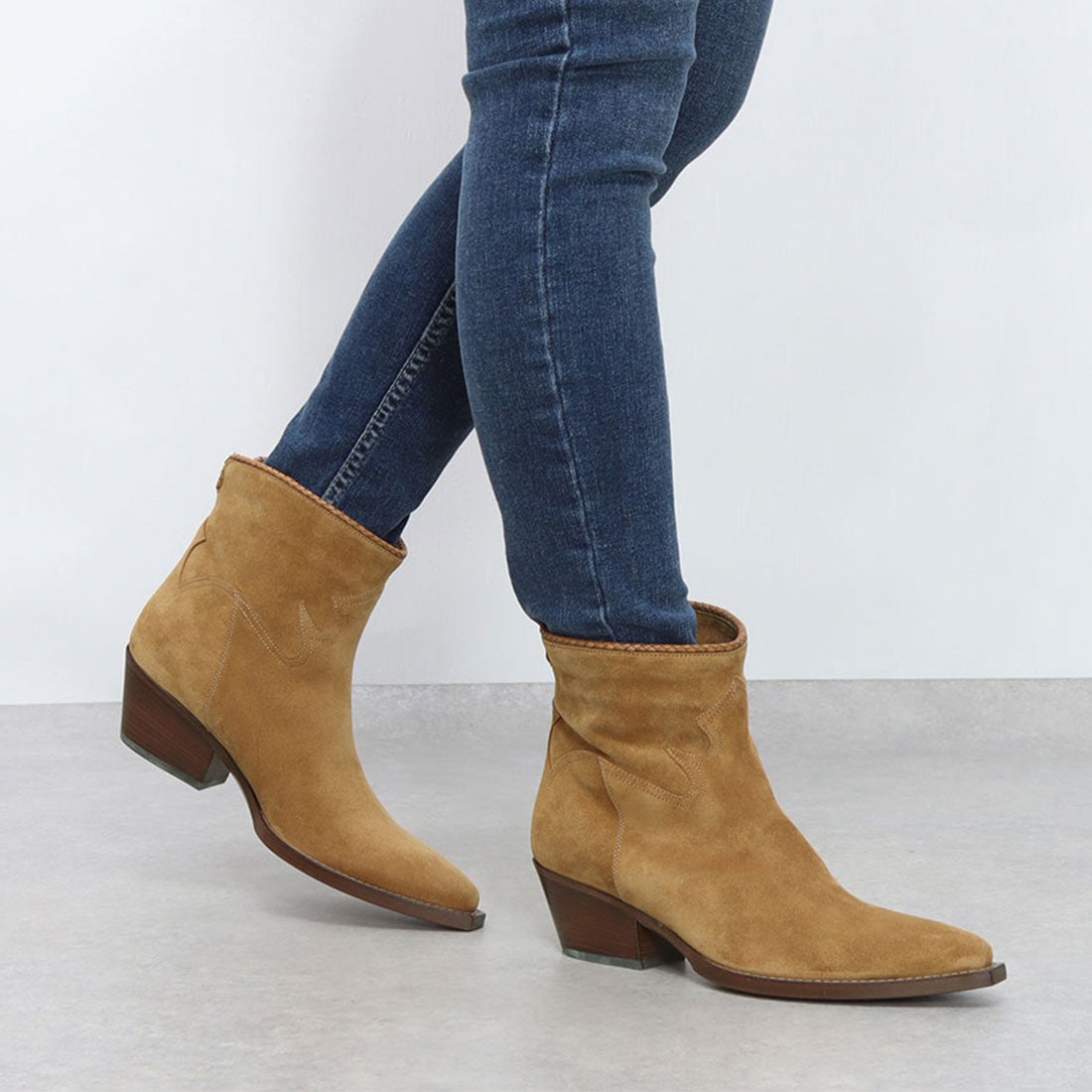 サルトル SARTORE スタイリッシュショートウエスタンブーツ （ブラウン