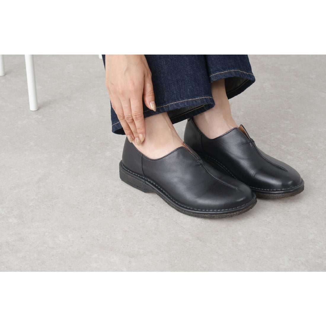 サヤ SAYA 本革プラット製法スリッポン （ダークブラウン） -【公式