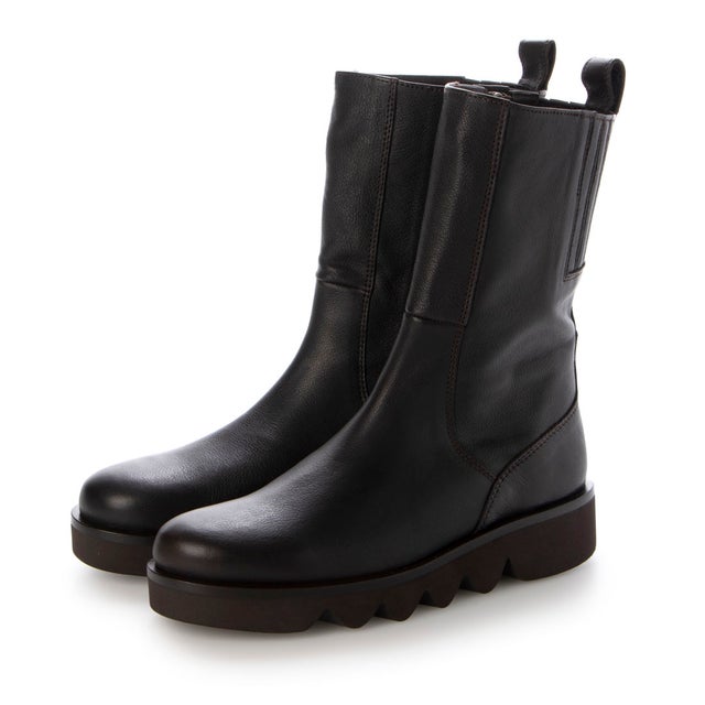 SAYA 【本革】ソフトレザーエンジニアブーツ(ブラック) -【公式】ラボ