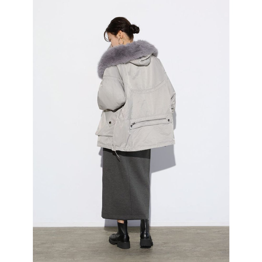 スコットクラブ SCOTCLUB ファーフーディモッズアウター （ライト