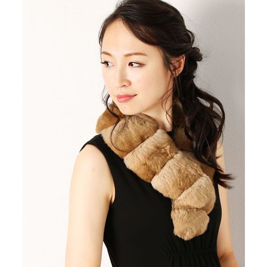 サンキョウショウカイ 三京商会 チンチラ ファー マフラー 毛皮