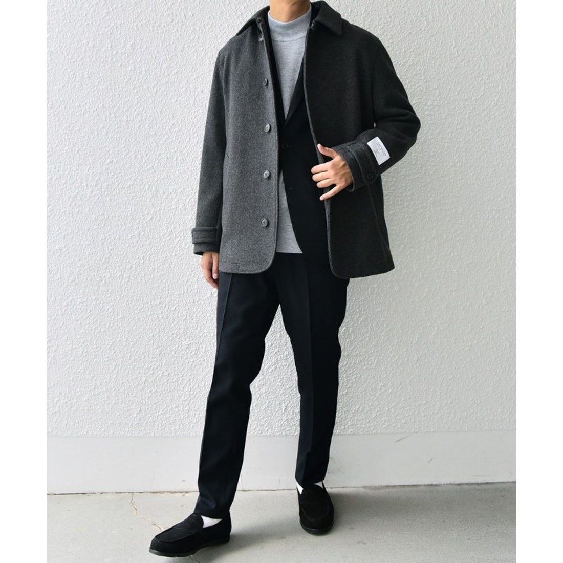 シップス エニィ SHIPS any SHIPS any: PURE WOOL MELTON シングル P