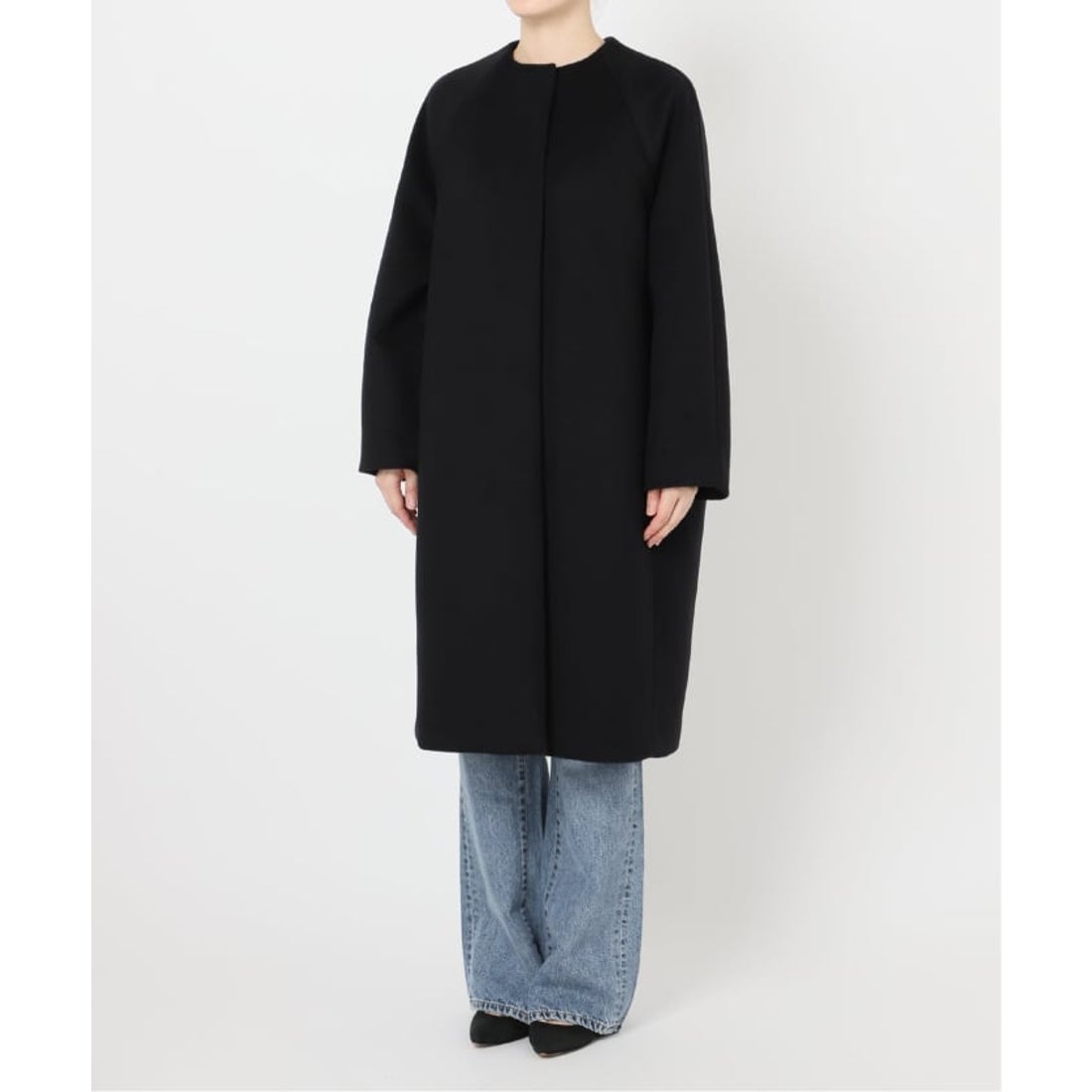 スピック＆スパン Spick & Span S160ビーバーノーカラーコート