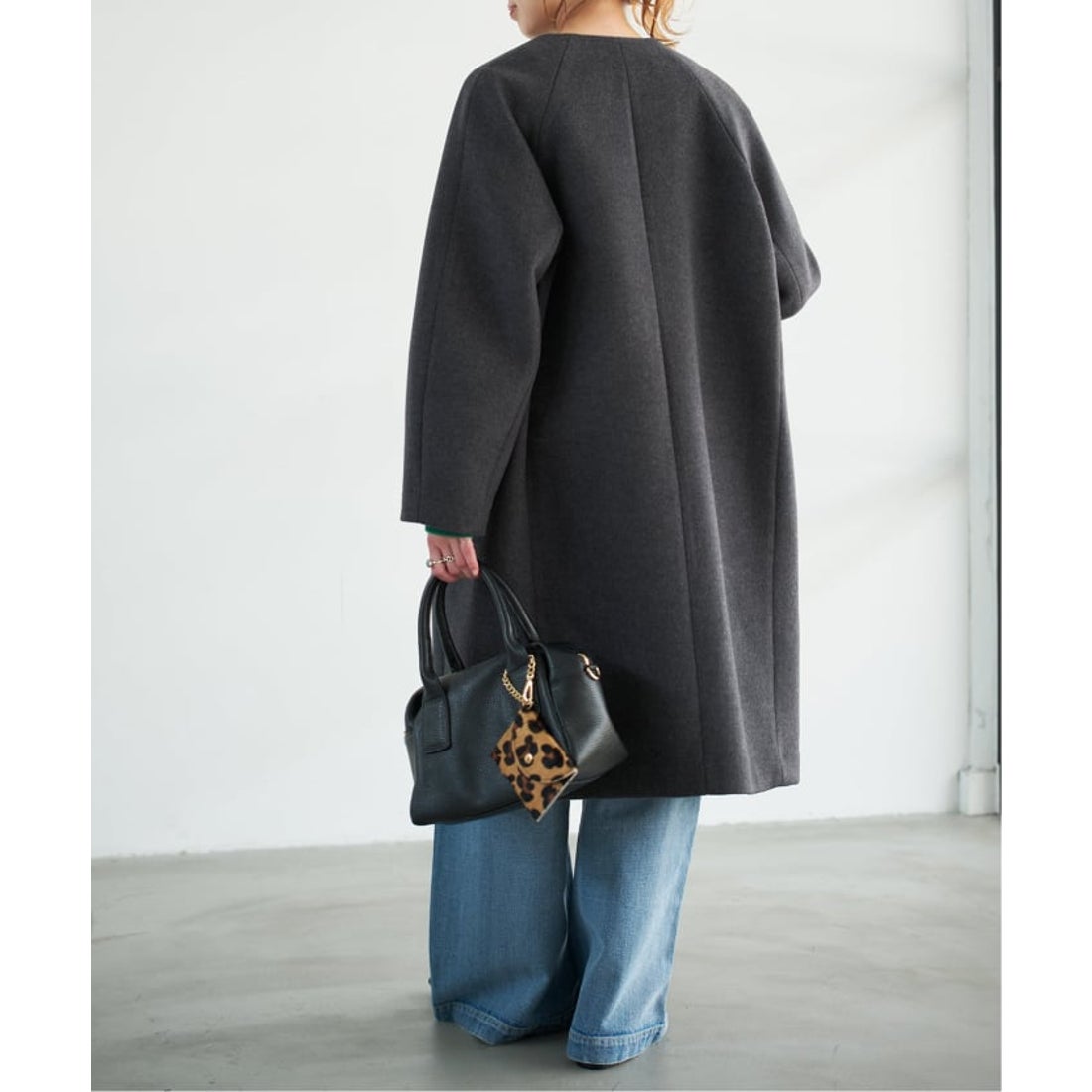 スピック＆スパン Spick & Span S160ビーバーノーカラーコート