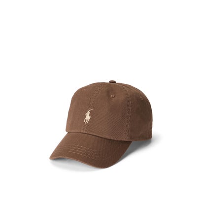POLO RALPH LAUREN コットン チノ ベースボール キャップ 200ブラウン