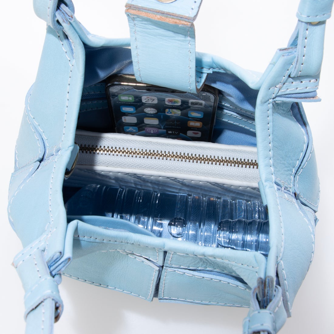 ピークスピーク PEAKSPEAK【訳あり新品】 牛革パッチワーク2wayトートS