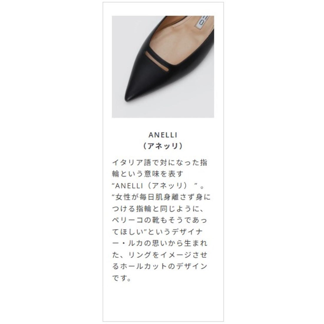 ペリーコ PELLICO ANIMA ANELLI フラットパンプス （BLACK） -靴