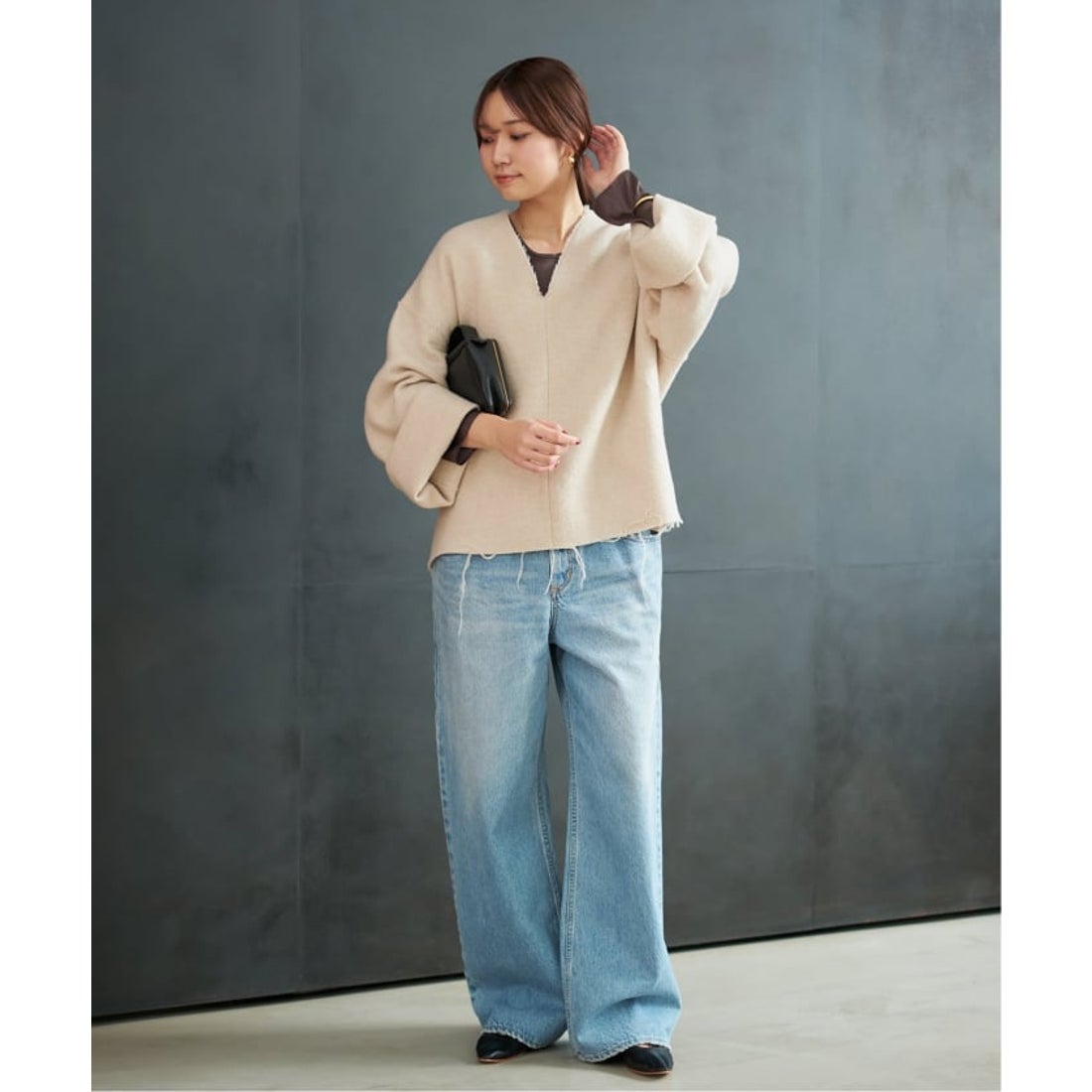 プラージュ Plage R'IAM シルエットブラウス （ナチュラル