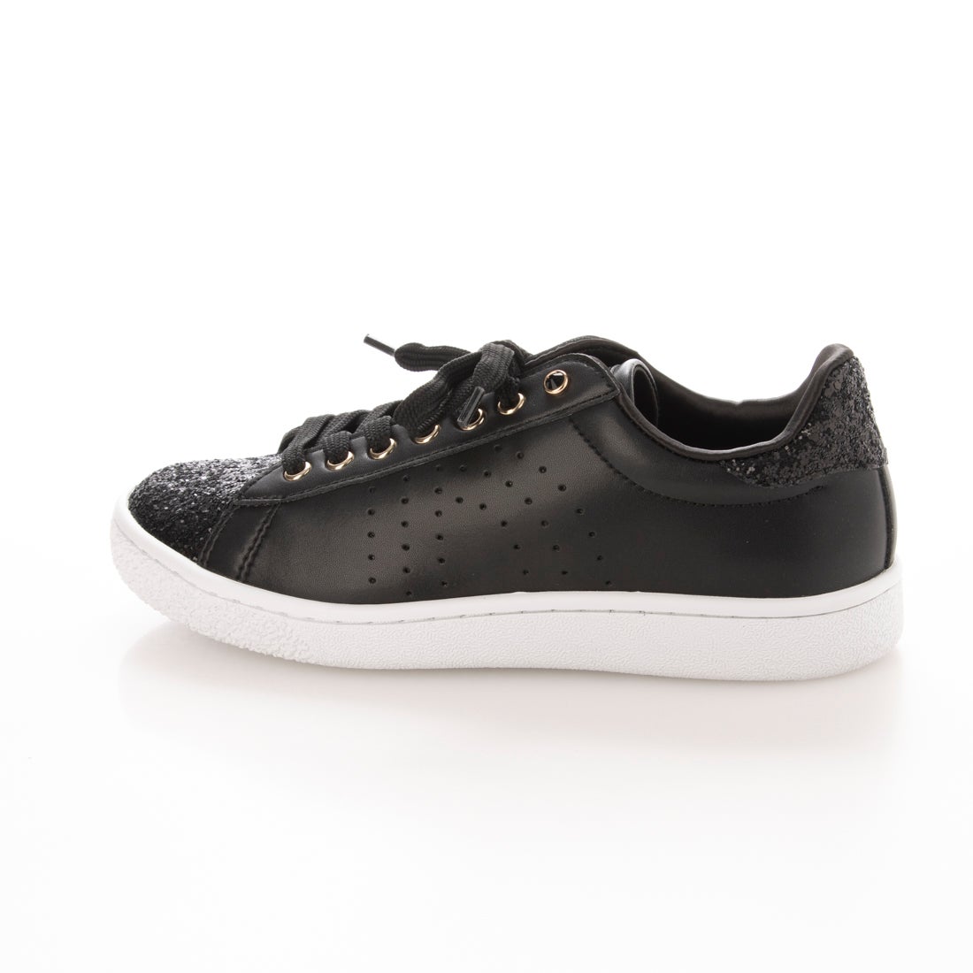 ＋diana プラスダイアナ +diana ビジュー付きグリッタースニーカー