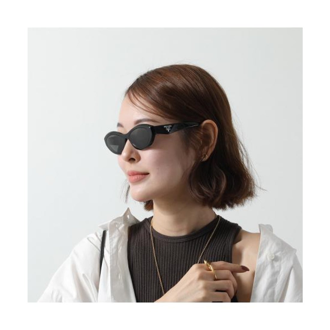 プラダ PRADA PRADA シンボルサングラス SPR 26Z キャットアイ型 （16K