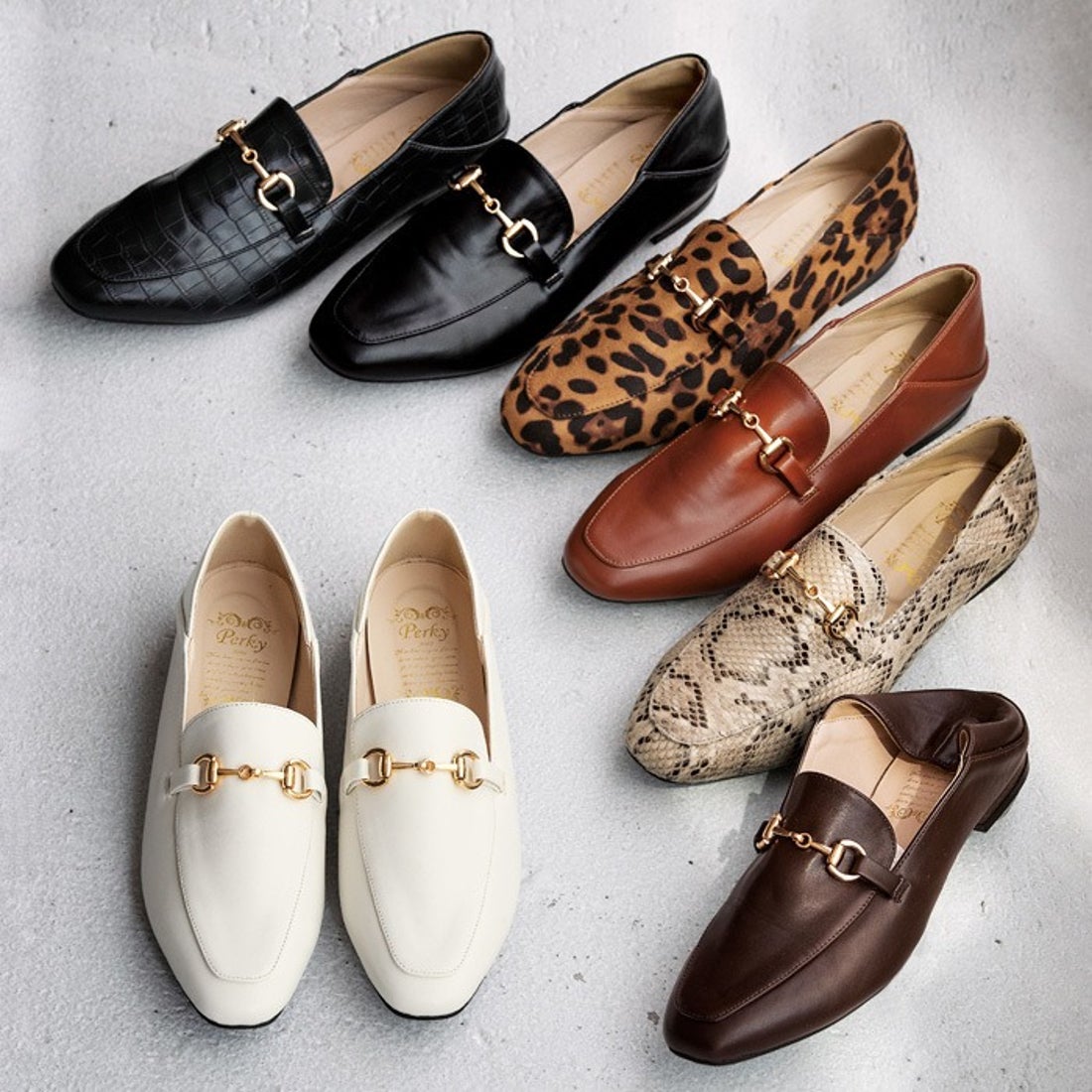 ジーラ GeeRA ビットローファー （ヒョウ柄） -アウトレット通販