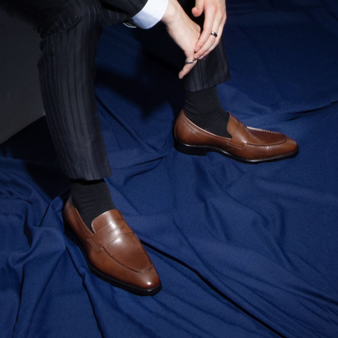 リザード ReZARD イタリアンレザーローファー （ダークブラウン） -靴