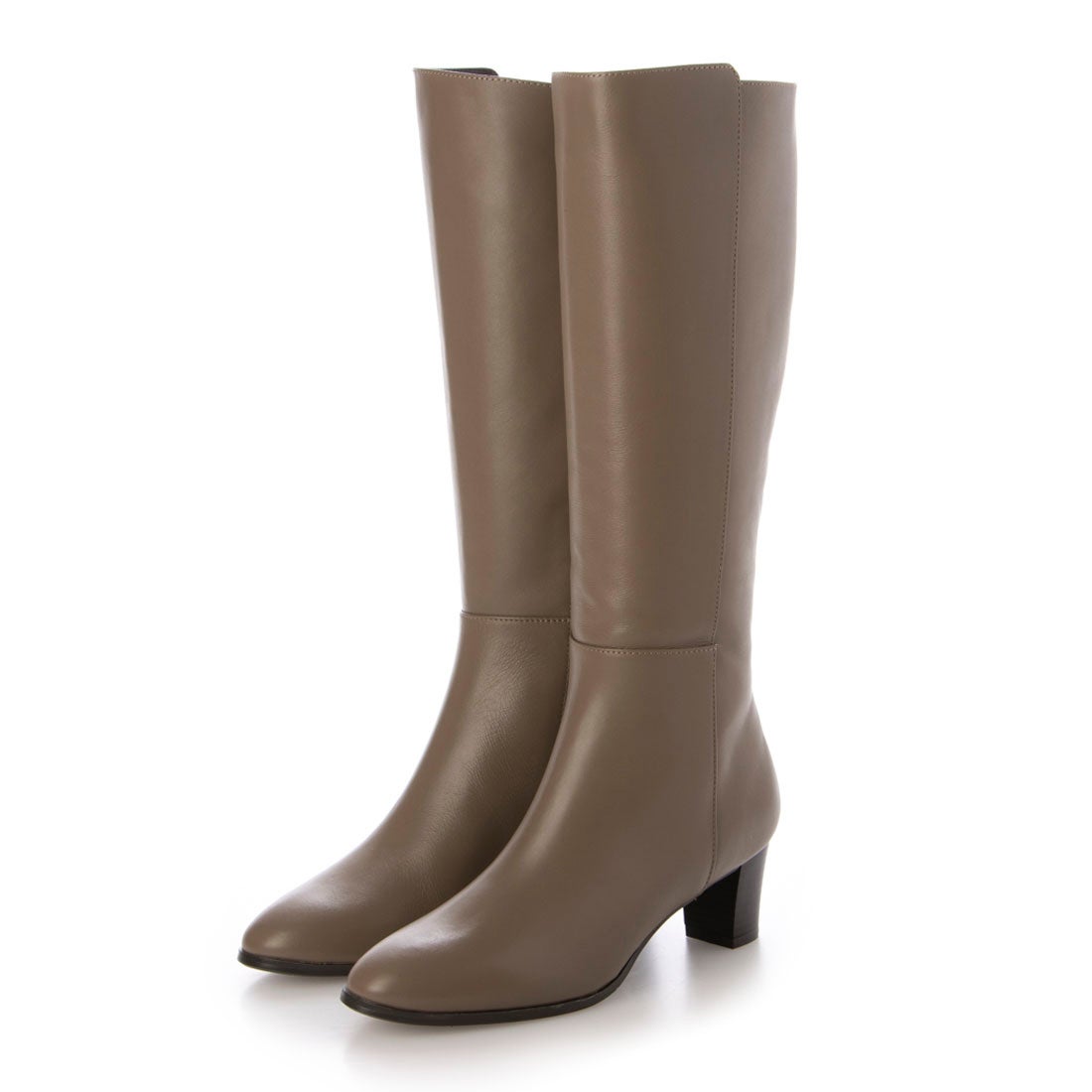 リズ ラフィーネ Riz raffinee ラウンドトゥロングブーツ （オーク