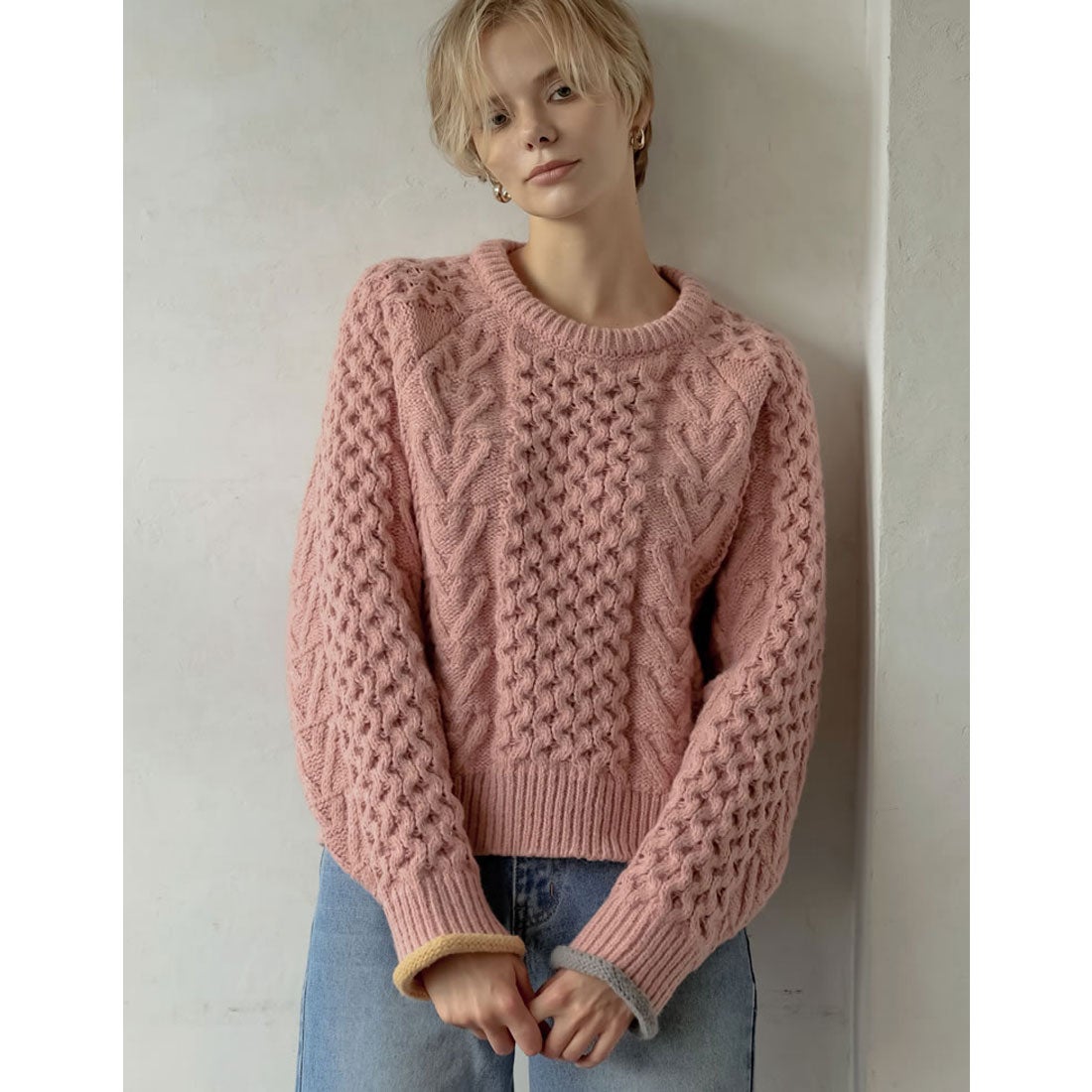 リエディ Re:EDIT [2024-25 WINTER PRE ORDER]配色ハートケーブル