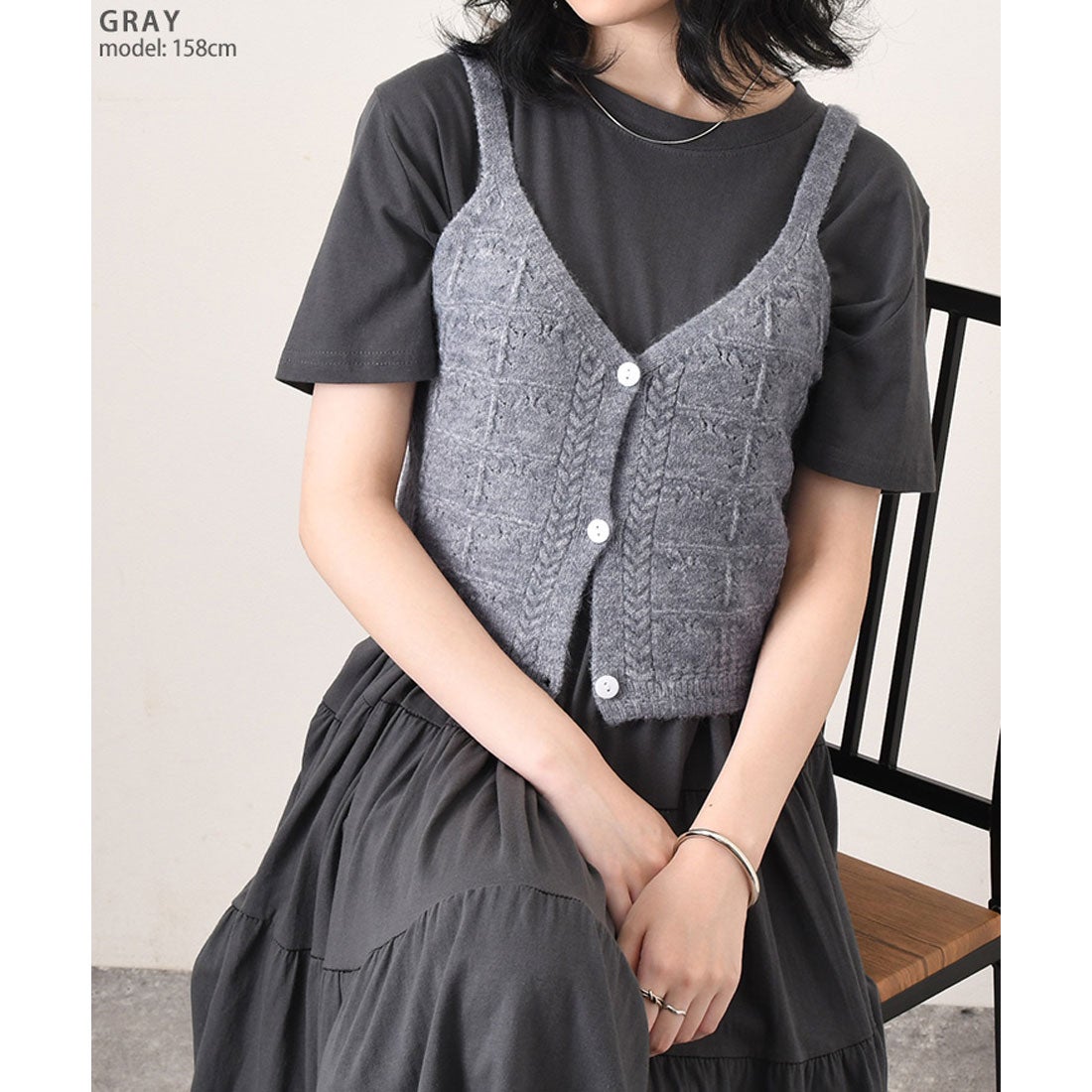 リアルスタイル REAL STYLE ビスチェ レディース ニット トップス