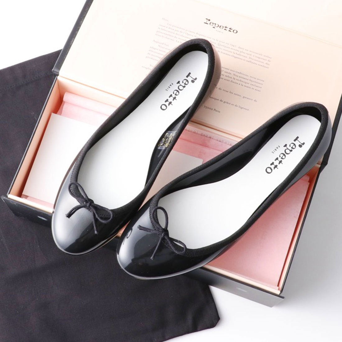 Repetto 〇レペット repetto CENDRILLON Baby （ブラック） -靴